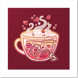 Sweet Rose Tea Posters and Art